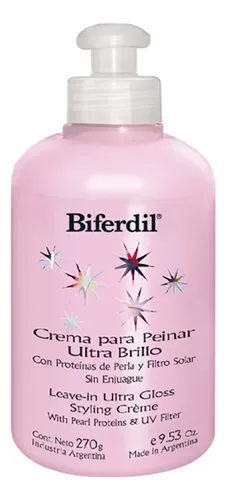 Crema Para Peinar Biferdil Ultra Brillo 270 Ml