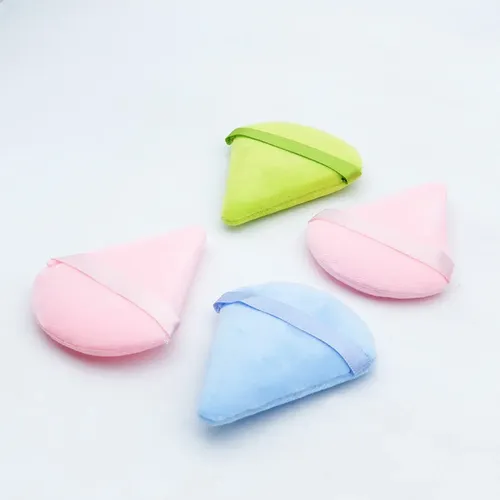 Pack 4 Esponjas Triangulares Mely Maquillaje Colores Puff Cotton Veganas