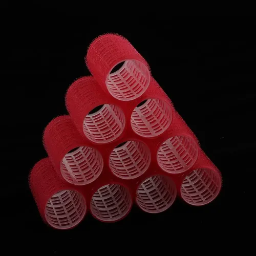 Rulos De Peluquería 10x Rojos 36mm