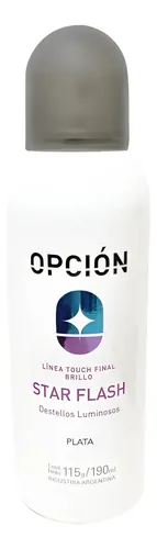 Star Flash Plata Destellos Luminosos Salon Opcion X 190 Ml