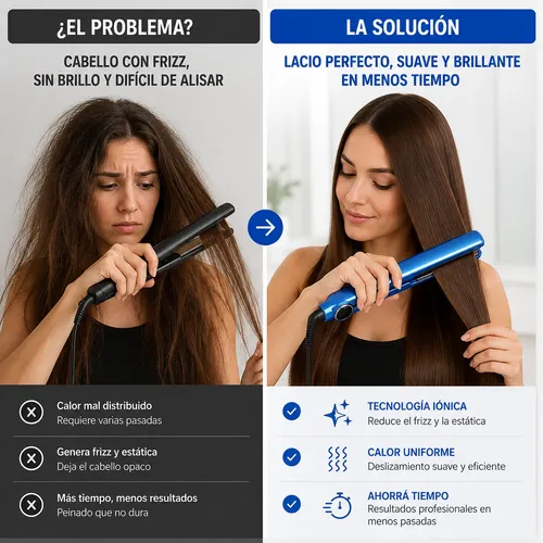 Plancha Alisadora Digital Para Un Cabello Más Suave Y Brilla