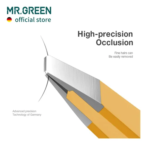 Pinzas Mr.green Curve Handle De Acero Inoxidable Amarillo