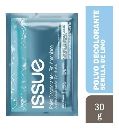 Issue Polvo Decolorante Aclaración Y Cuidado S/amoniaco 30g