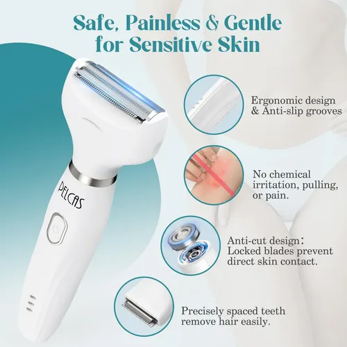 Maquinilla De Afeitar Eléctrica 6 En 1 Bikini Trimmer Pelcas
