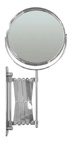 Espejo Extensible De Metal Para Baño 18cm Aumento X5 E1382