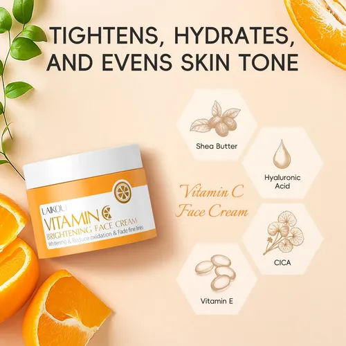 Set Facial Laikou Vitamina C Sérum Y Crema Hidratante Normal Día/noche