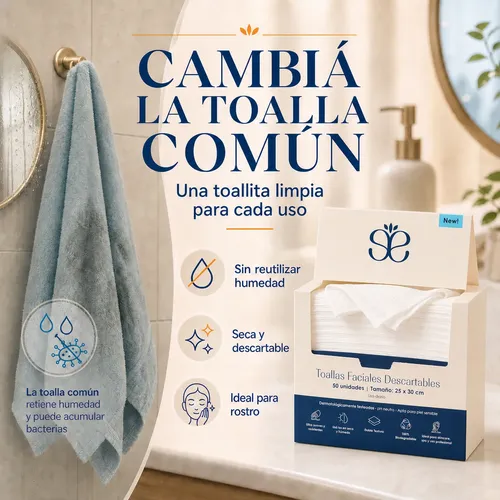 50 Toallitas Desmaquillantes Xl See Good 100% Biodegradables