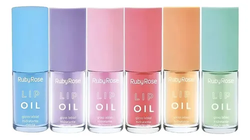 Combo X6 Labiales Gloss Lip Oil Ruby Rose Original