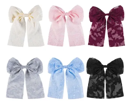 Corbata De Pelo Retro De Encaje Floral De Estilo Francés, 6