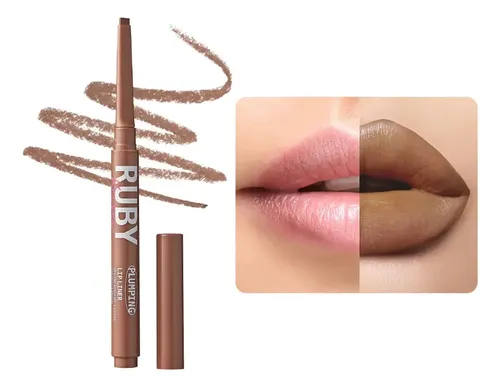Delineador Labios Retractil Ruby Kisses Plumping Lip Liner Color Nude beige
