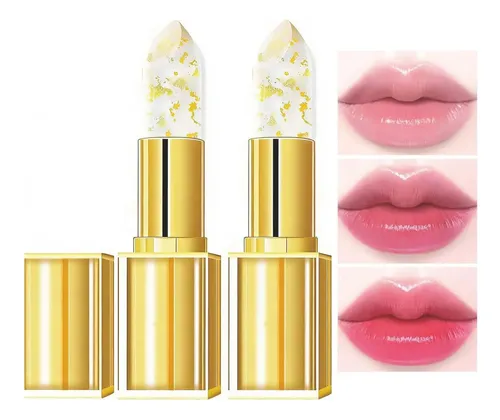 Kyda 2pzs Lápiz Labial Hidratante Cambio Color Rosa Suave