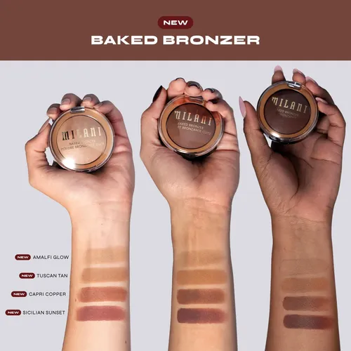 Bronceador Milani Baked Capri Copper De Larga Duración, 12 H