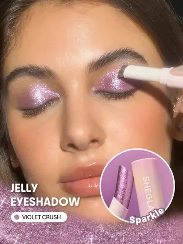 Sheglam Barra De Glaseado Crystal Jelly – Brillo Radiante Tono Del Maquillaje Violet Crush
