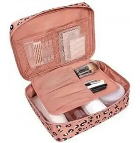 Neceser Bolso Porta Cosmeticos Maquillaje Organizador Viaje Color Rosado