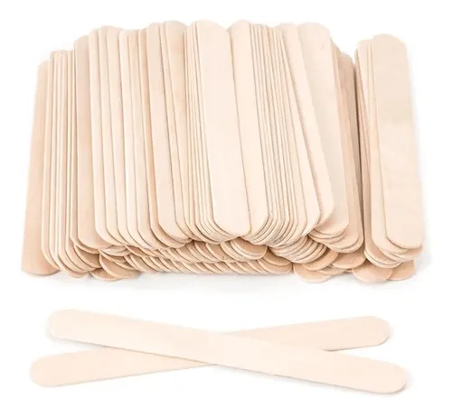 Varillas Para Remover Cera, 100 Unidades, De Madera, Multifu