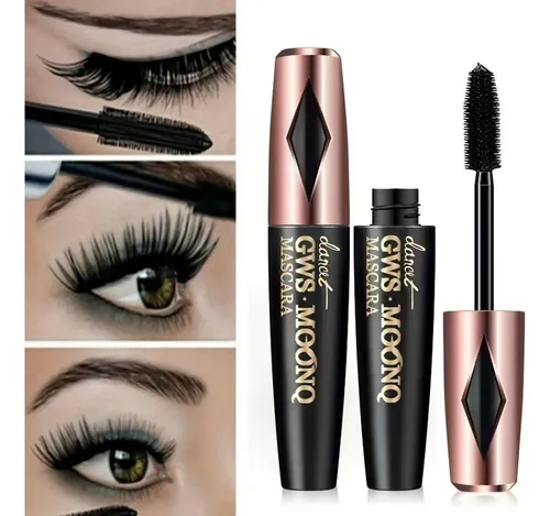 Máscara De Pestañas 4d Silkfiber Antitinte Para Ojos, Color