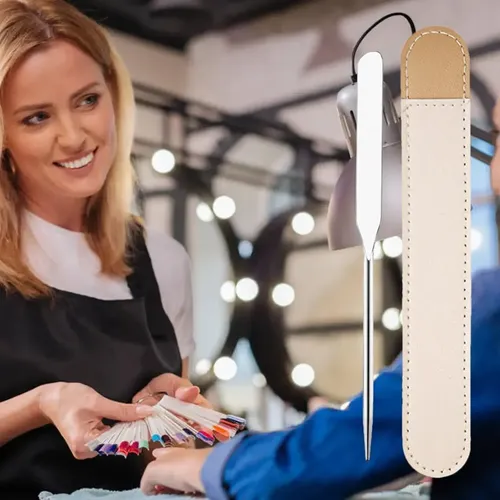 Paleta De Mezcla De Maquillaje De Acero Inoxidable Con Espát