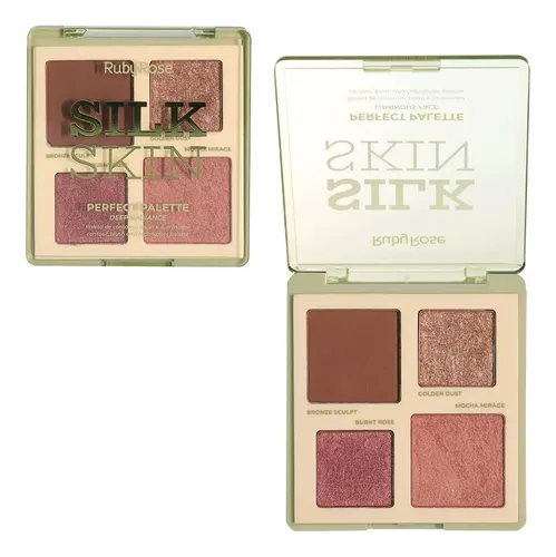 Paleta De Contorno Blush E Iluminador – Ruby Rose Deep Radiance