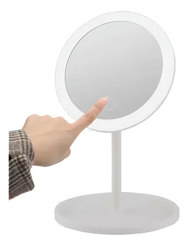 Espejo Maquillaje Luz Led Tactil Recargable Usb