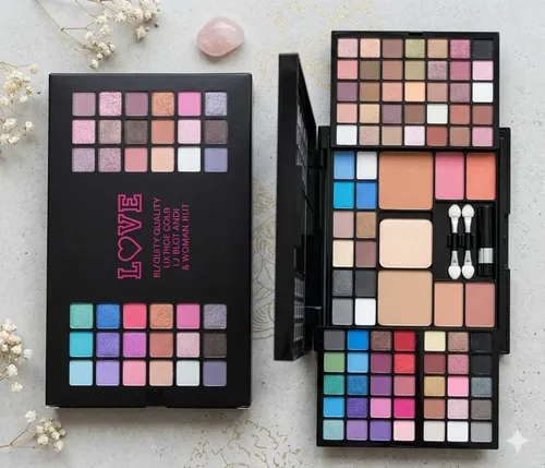 Paleta De Maquillaje 82 Sombras + 4 Rubores + 2 Polvos