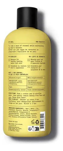 Desmaquillante En Agua Micelar Cleanjourney, 14 Onzas Líquid
