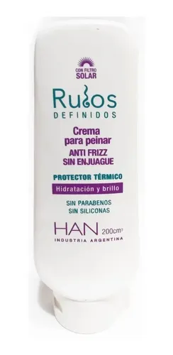 Combo Rulos Han Shampoo Y Enjuague 500cm3 Crema Peinar 200ml