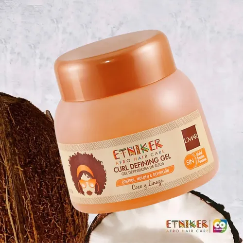 Gel Definidor De Rizos Etniker Para Cabello Rizado Y Ondulad