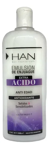Han Enjuague Acondicionador Extra Acido Teñidos X 500