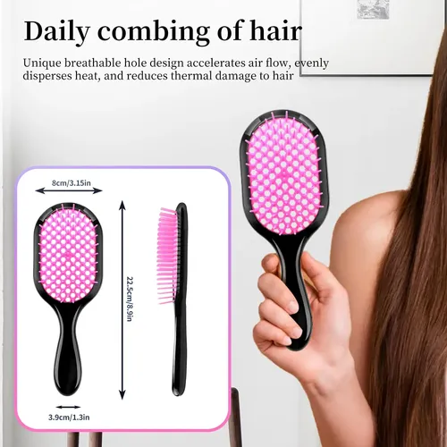 Cepillo Desenredante Mejglrc Para Cabello Suave, Húmedo Y Se