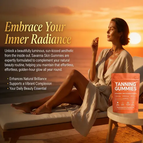 Gomitas Autobronceantes Posojpip Natural Bronze Glow, 60 Uni