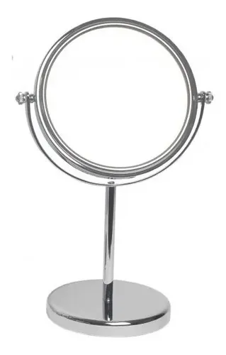 Espejo De Mesa Cromado Con Aumento Mediano Zoom X5