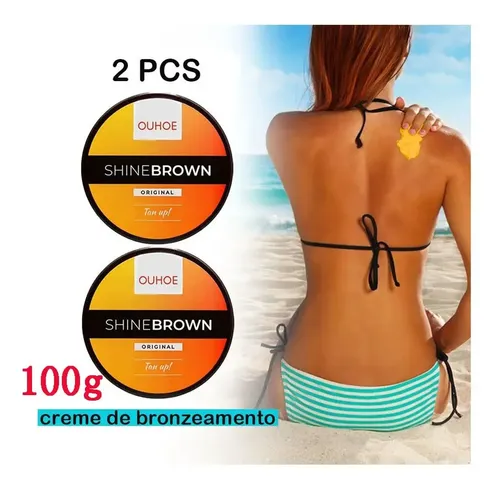 Bronceador Artificial Shine Brown 100 G Super Promoção