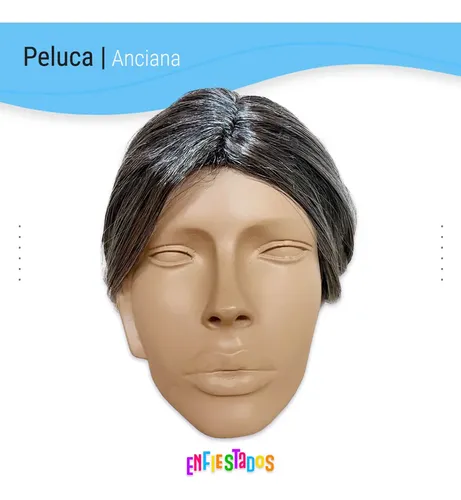 Peluca Abuela Rodete Cotillon Fiesta De Disfraces Carnaval