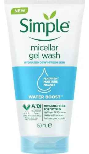 Gel Micelar Hidratante Water Boost Simple 150 Ml