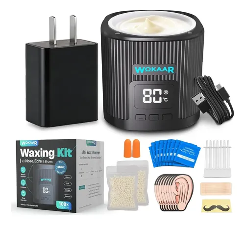 Kit De Depilación Facial Y De Oídos Con Control Digital Y