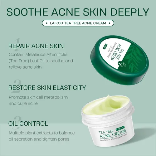 Crema Facial Reparadora Laikou: Adiós Al Acné Y Poros