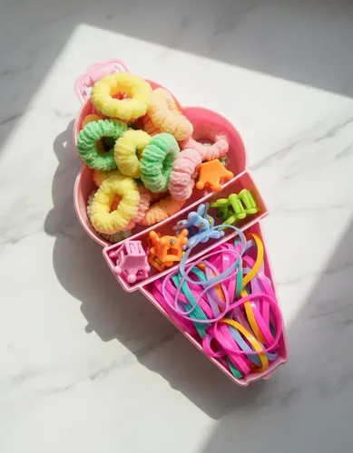10 Set De Colitas Y Broches Para El Pelo- Infantil-souvenir.