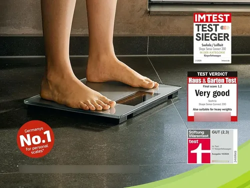 Balanza Soehnle Shape Sense Connect 200 Bluetooth App Fit