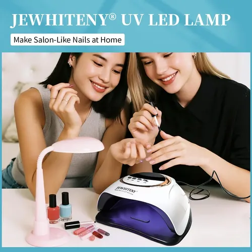 Lámpara Led Blanca Profesional Para Uñas Con Sensor Y Temp