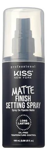 Spray Fijador De Maquillaje Kiss 99.9 Ml Acabado Mate Vegano