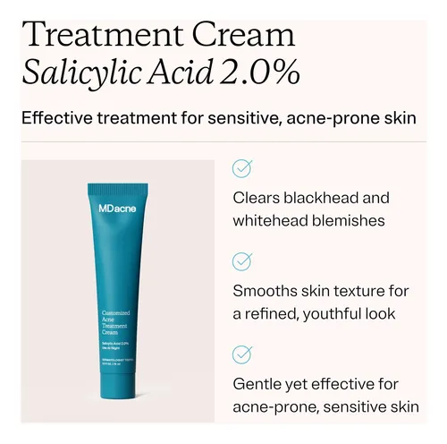 Crema Tratante Para Acné Mdacne Ácido Salicílico 2.0% 15 Ml