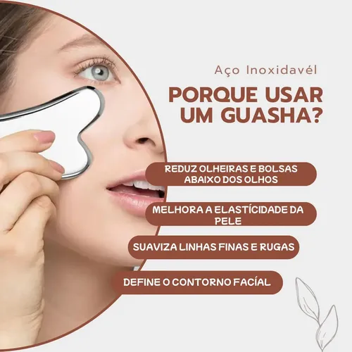 Tabla Guasha Para Masaje Facial De Acero Inoxidable Skincar