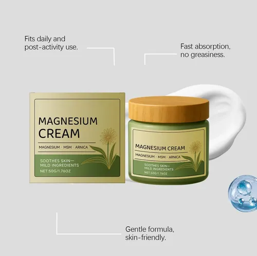 Crema De Magnesio Paqiman, 2 Unidades, 50 G, Con Msm Arnica