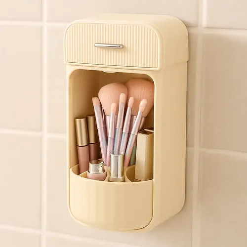 Organizador De Brochas Y Maquillaje Colgante Adhesivo