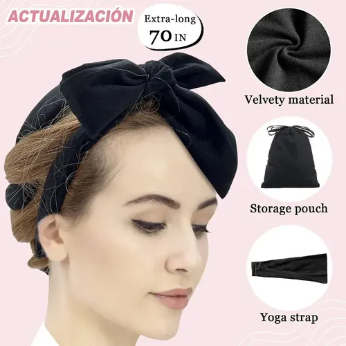 9 Piezas Rulos De Ondas Para Cabello Rizado Sin Calor, Tubo