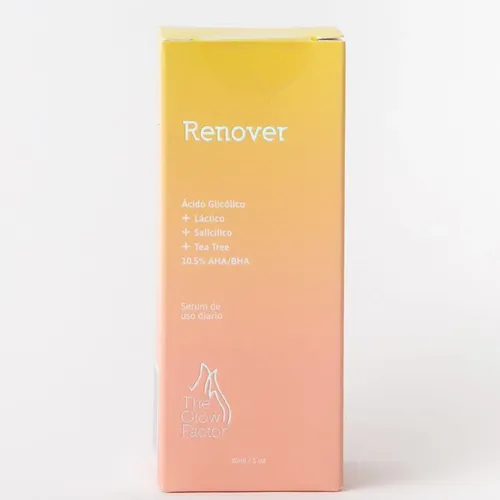 The Glow Factor Rénover – Sérum Exfoliante y Renovador con AHA, BHA y Tea Tree x 30ml