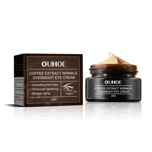 Crema Antiarrugas Para Ojos Ouhoe, Hidratante, Suave Y Reafi Madura Noche