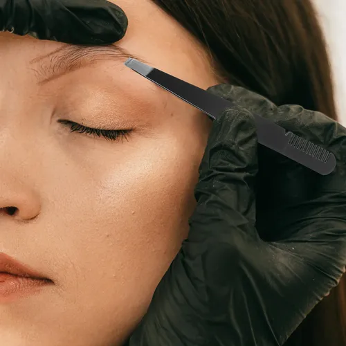3 Pinzas 2 En 1, Peine, Pinzas For Cejas De Acero Inoxidable