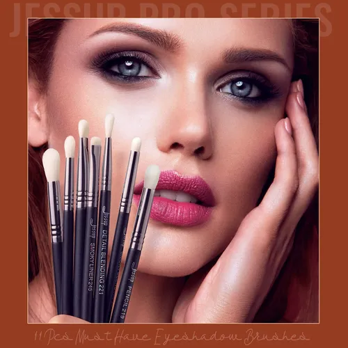 Juego De Brochas Para Sombras De Ojos Jessup T340, 11 Piezas