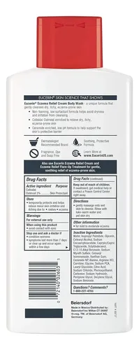 Eucerin Eczema Relief Crema Y Jabón Corporal (13.5 Fl Oz) +